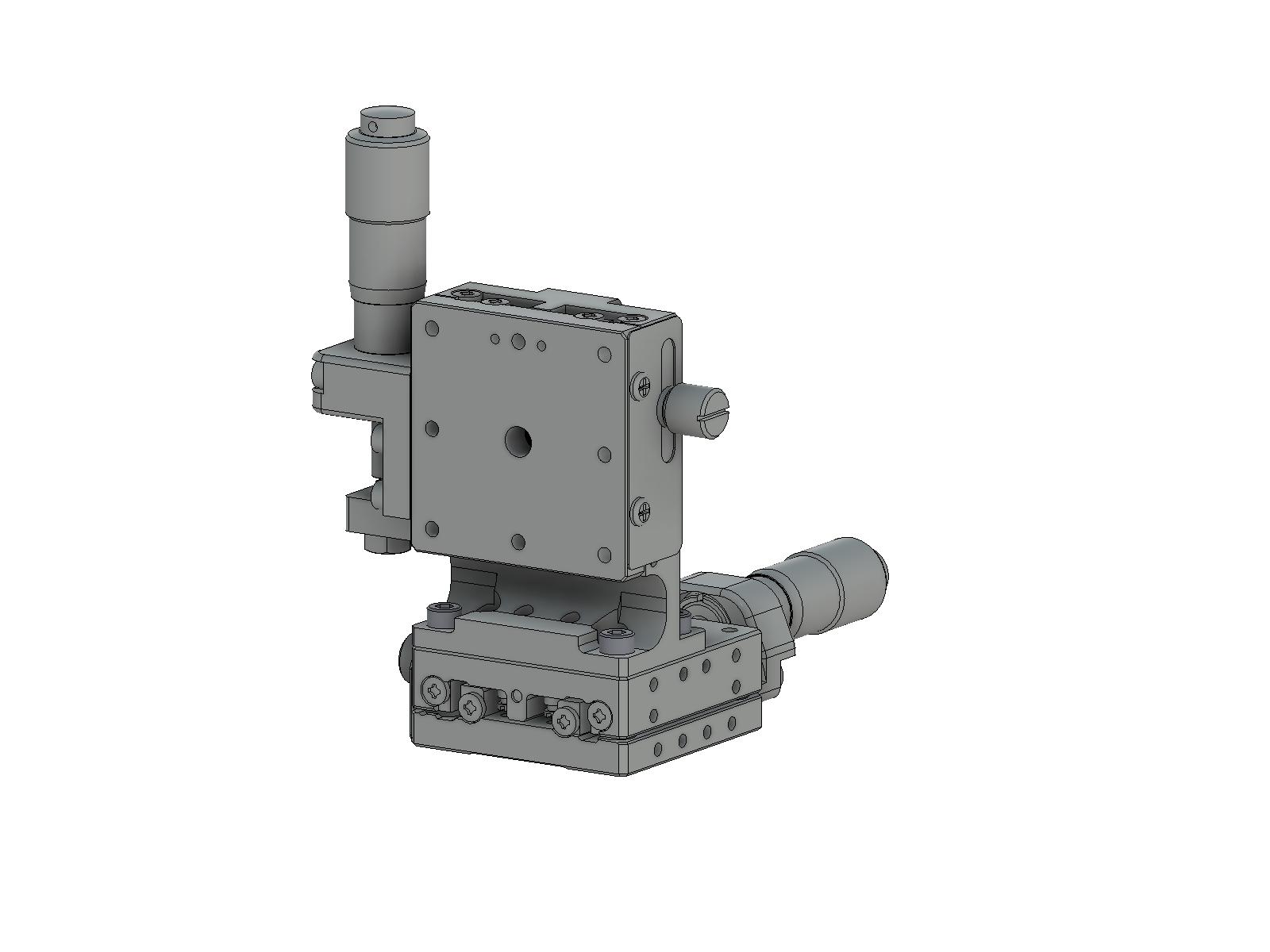 Łożysko EXC 40X40mm, stalowe, stolik osi XZ, (platforma pionowa) centralny mikrometr, +/-6.5mm, gwinty 6-32 — zdjęcie produktu, nr katalogowy TSD-404CLUU