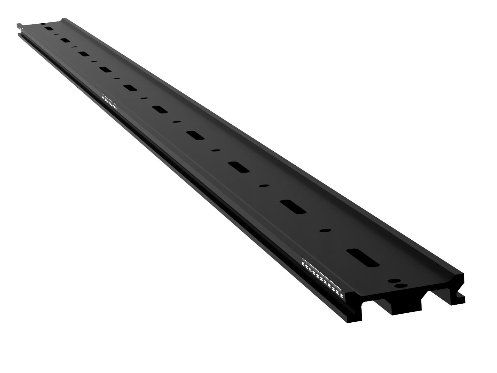 2000mm-długa szyna optyczna z milimetrową skalą, szerokość 100mm, długość slotu M6 x 25mm — zdjęcie produktu, nr katalogowy OBT-2000LH-LMS