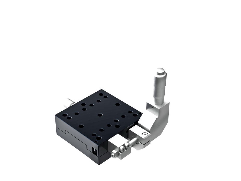Łożysko krzyżowe 65X65mm, aluminiowe, stolik osi X, boczny mikrometr 90°, +/-6.5mm, gwint M6 — zdjęcie produktu, nr katalogowy TAM-651SDL-M6
