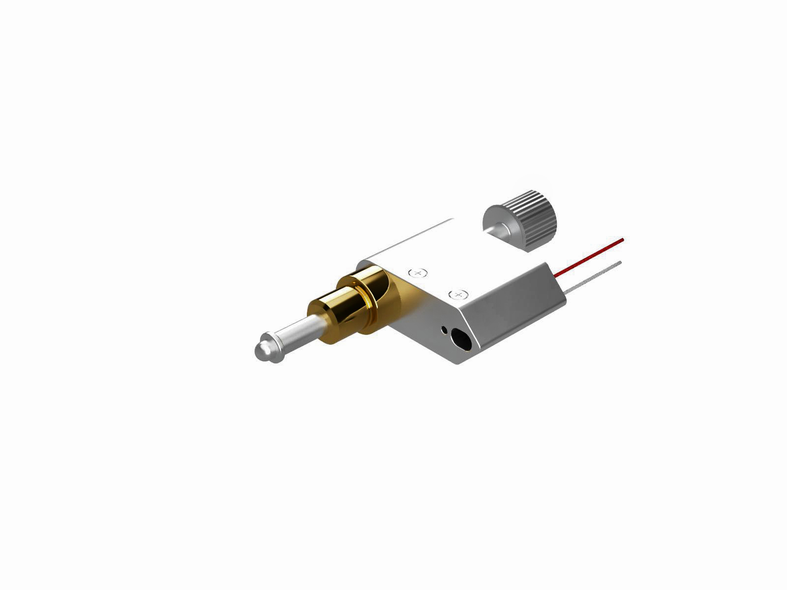 Siłownik piezomotoryczny o skoku 6.5mm, kompatybilny z próżnią, rozdzielczość 30nm, obciążenie 1.3kg, końcówka kulista — zdjęcie produktu, nr katalogowy VPDM-6.5ACTR