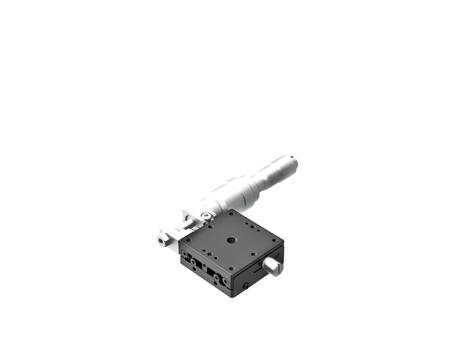 Łożysko EXC 40X40mm, stalowe, stolik X-Axis, mikrometr boczny różnicowy, +/-6.5mm, gwinty M3, prawoskrętny — zdjęcie produktu, nr katalogowy TSD-401SRDM