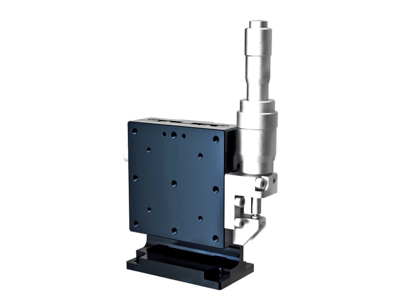 Łożysko EXC 60X60mm, stalowe, stolik Z-Axis, (platforma pionowa/baza pozioma) mikrometr różnicowy, +/-6.5mm, gwinty M4, prawoskrętny — zdjęcie produktu, nr katalogowy TSD-603RLDM