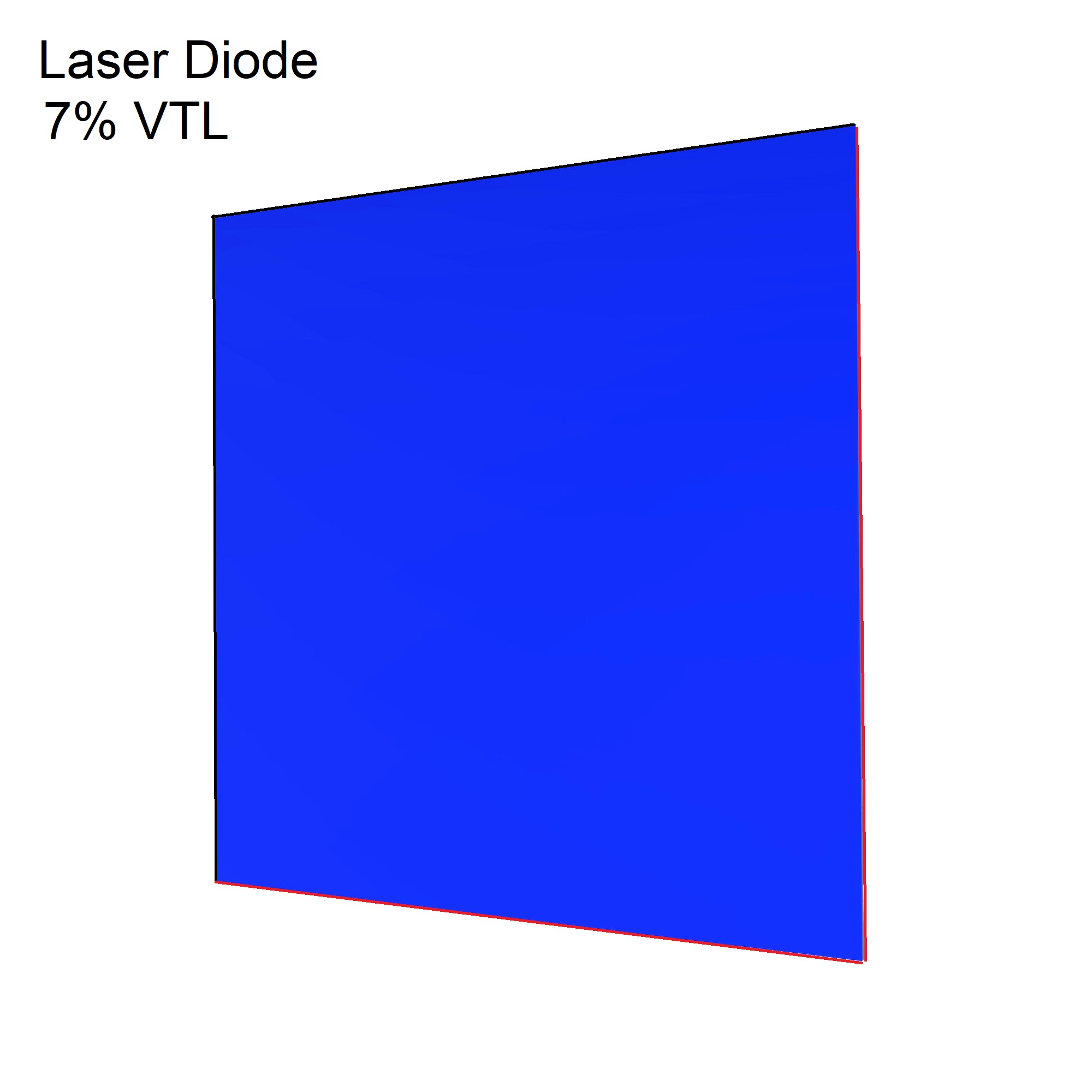 Okna bezpieczeństwa laserowego dla diody laserowej (600nm - 850nm) — zdjęcie produktu, nr katalogowy YL-LD