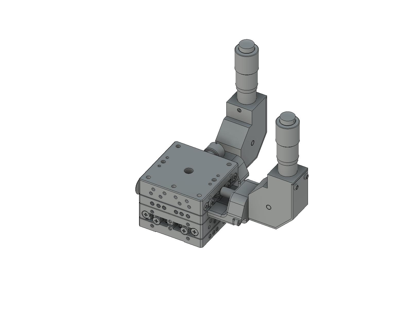 Łożysko EXC 40X40mm, ze stali nierdzewnej, stolik XY, centralny mikrometr 90°, +/-6.5mm, gwinty M3 — zdjęcie produktu, nr katalogowy TSDH-402WCDL