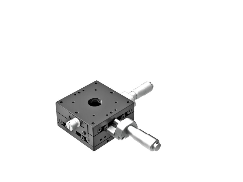 Łożysko EXC 60X60mm, stalowe, stolik XY, mikrometr centralny, +/-6.5mm, gwinty M4 — zdjęcie produktu, nr katalogowy TSD-602C