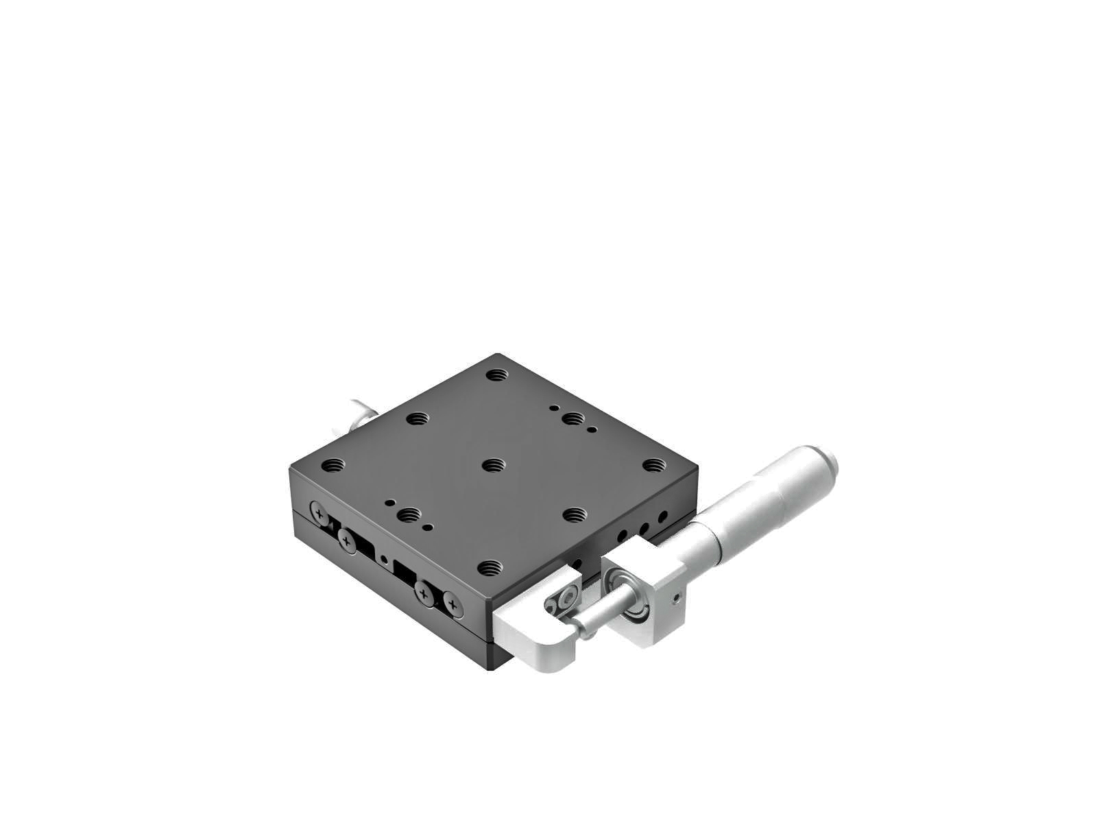 Łożysko EXC 65X65mm, stalowe, stolik osi X, mikrometr boczny, +/-12.5mm, gwinty M6 — zdjęcie produktu, nr katalogowy TSD-651S25-M6