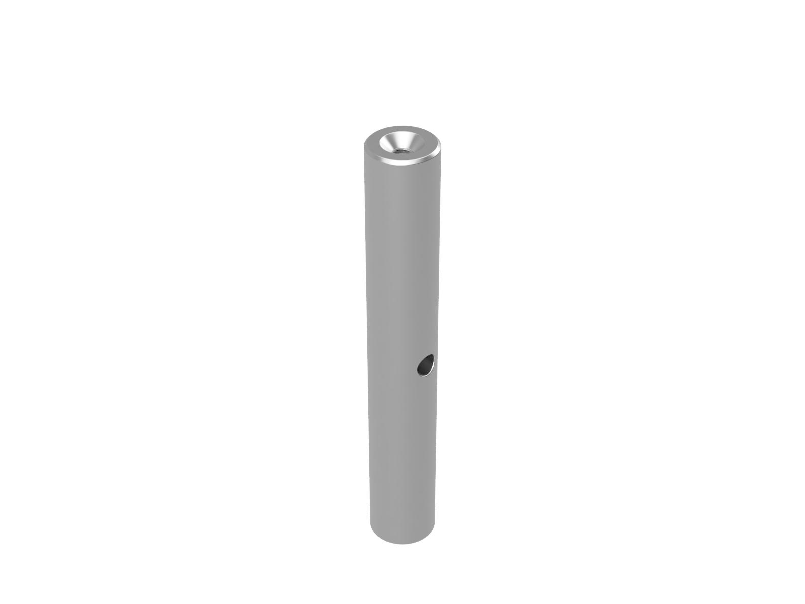 Słupek metryczny 12mm do wysokiej próżni, wysokość 80mm — zdjęcie produktu, nr katalogowy VRO-12-80