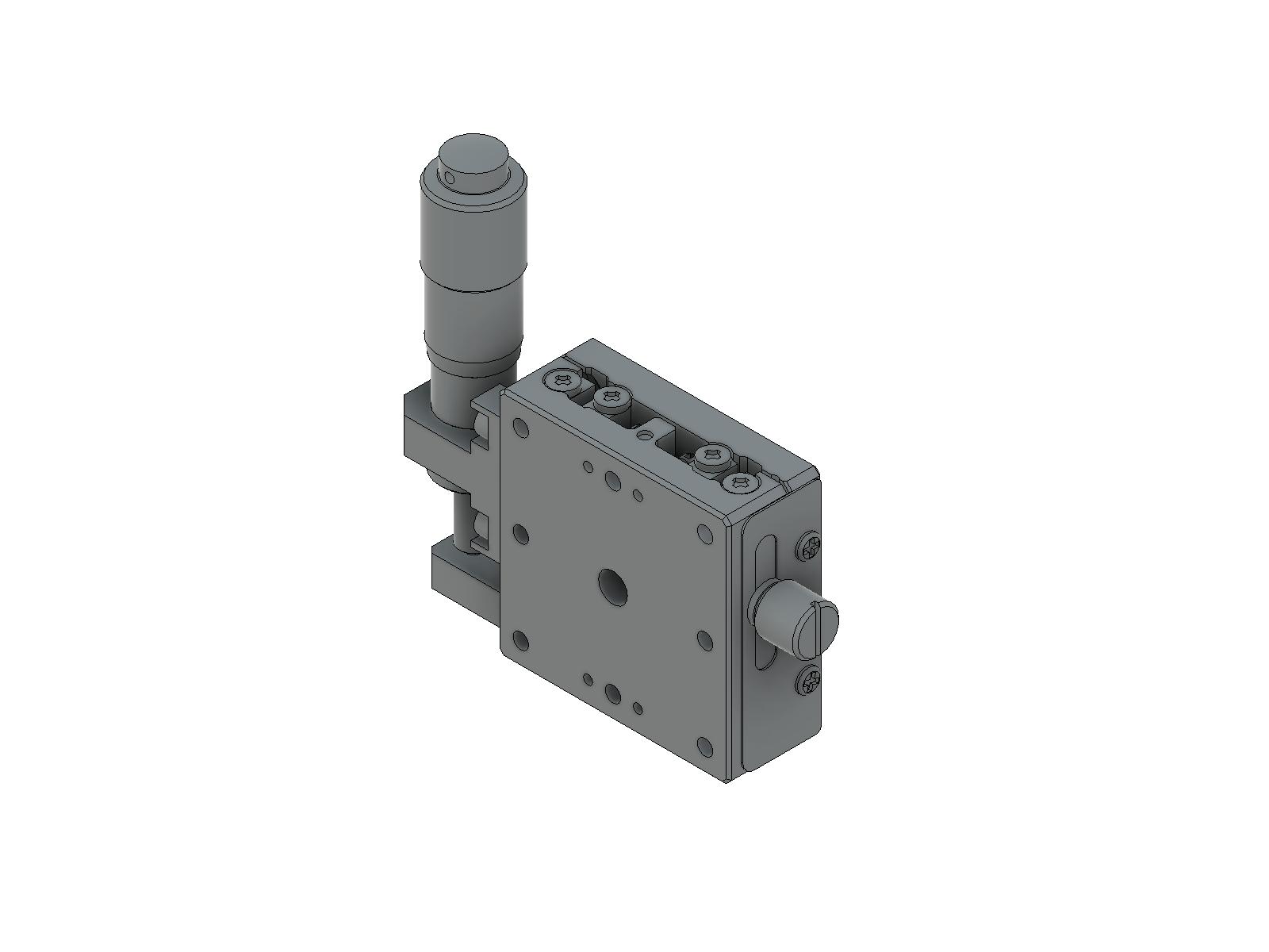 Łożysko EXC 40X40mm, stalowe, stolik Z-osi, (pionowa platforma/baza) centralny mikrometr, +/-6.5mm, gwint M3, prawoskrętny — zdjęcie produktu, nr katalogowy TSD-401SRZ