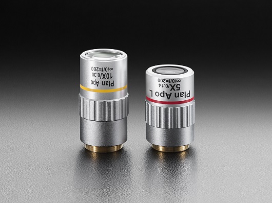 Obiektyw o długiej odległości roboczej, ogniskowa 4mm, powiększenie 50x, odległość robocza 20.7mm — zdjęcie produktu, nr katalogowy PAL-50-L-A