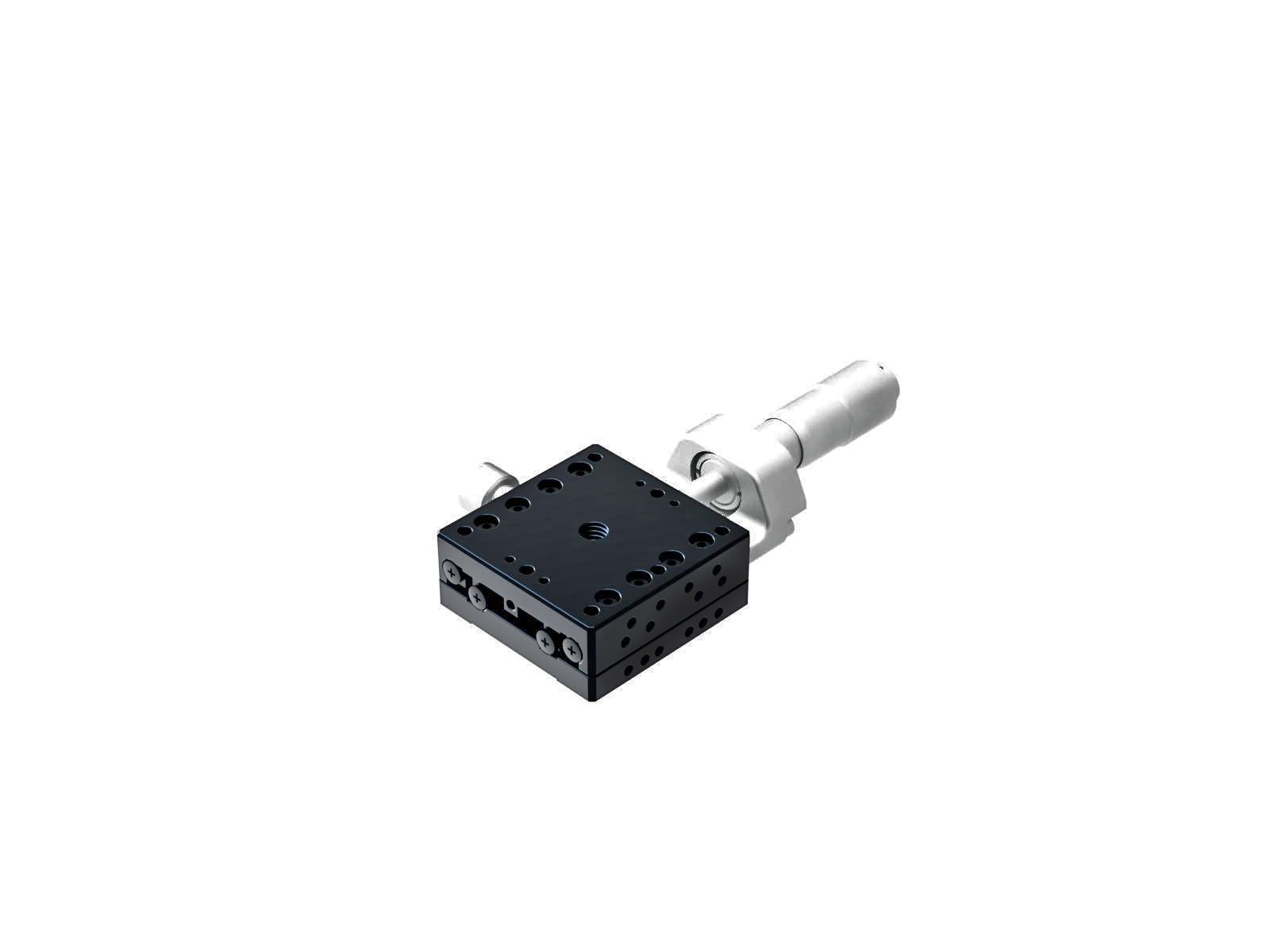 Łożysko kulkowe 40X40mm, aluminiowe, stolik osi X, mikrometr centralny, +/-6.5mm, gwinty M3 — zdjęcie produktu, nr katalogowy TADC-401C