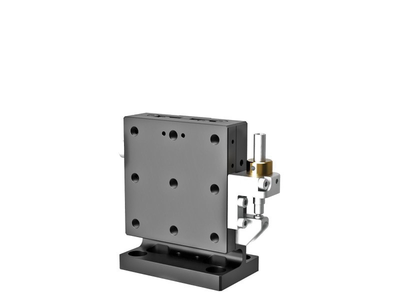 Łożysko EXC 65X65mm, stalowe, stolik Z-osi, (pionowa platforma/horyzontalna baza) boczna śruba sześciokątna, +/-6.5mm, gwint M6, prawoskrętny — zdjęcie produktu, nr katalogowy TSD-653RLFP-M6