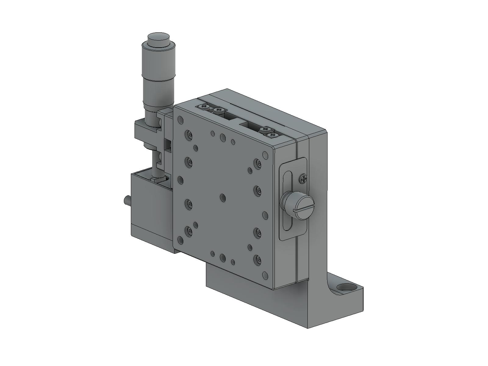 Stolik Z z asystą piezo, 60X60mm, (pionowa platforma/pozioma baza), lewoskrętny regulator +/-6.5mm, gwinty M4 — zdjęcie produktu, nr katalogowy TADC-603LPA