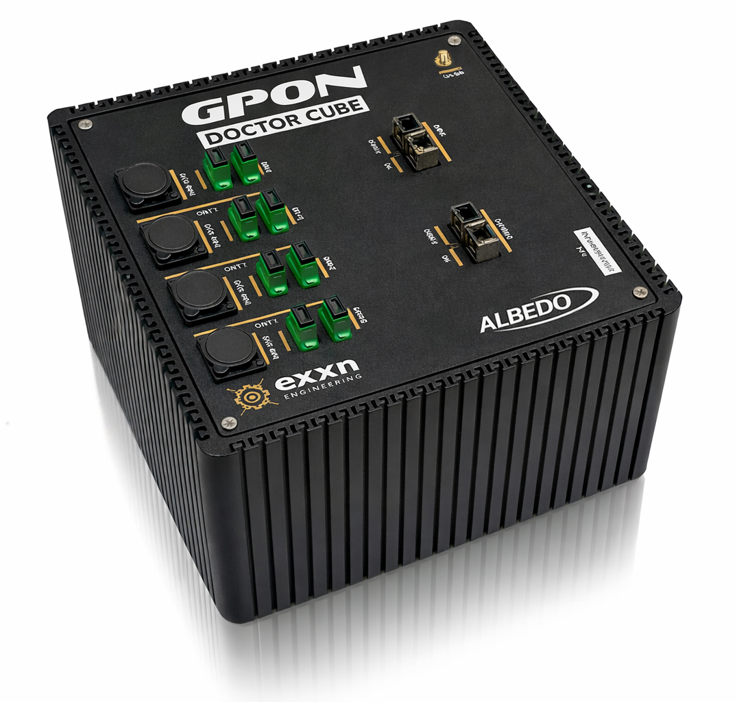 ALBEDO GPON Doctor Cube – zdalnie wdrażalny, autonomiczny węzeł walidacji GPON/XGS-PON z łącznością 5G.
