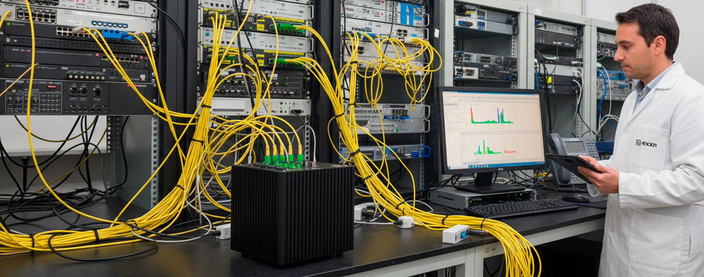 GPON Doctor Cube w działaniu – autonomiczny węzeł walidacyjny wdrożony bezpośrednio w sieci.