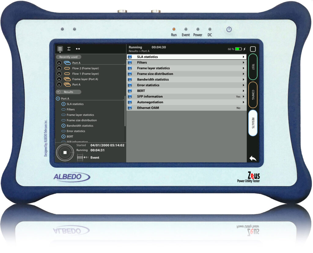 Albedo Zeus – tester IEC-61850 / PRP / PTP / C37.94
