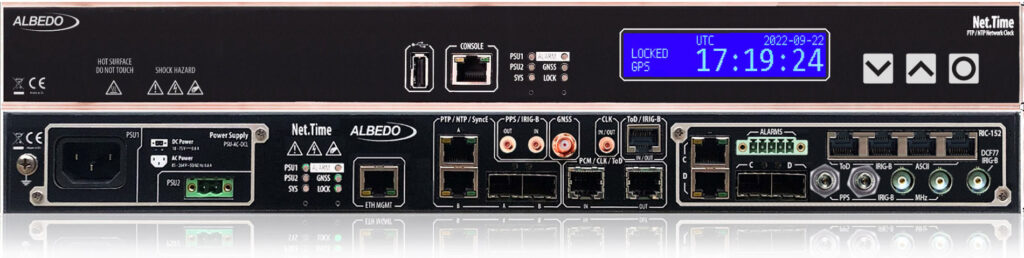 Albedo Net.Time Ω – modułowy grandmaster PTP/NTP/SyncE