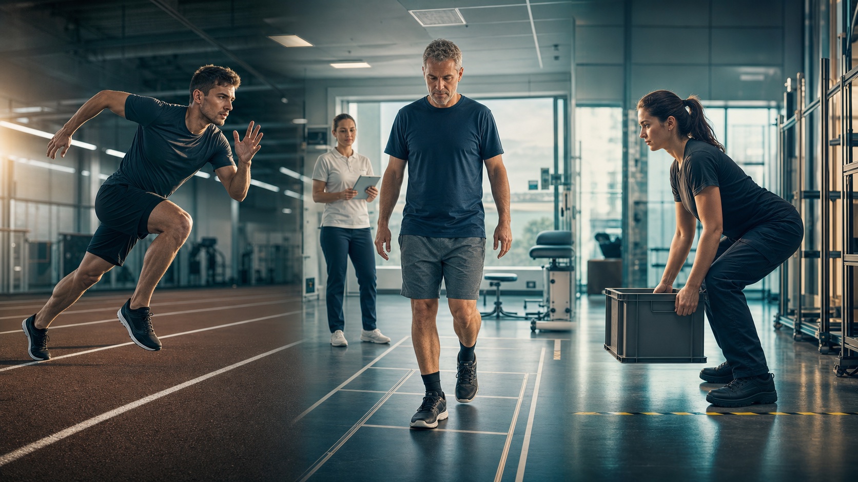 Sport, rehabilitacja chodu i ergonomia — trzy konteksty badań ruchu