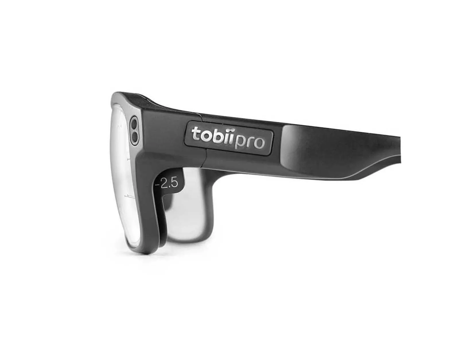 Okulary Tobii Pro Glasses 3 z zatrzaśniętą soczewką korekcyjną −2,5