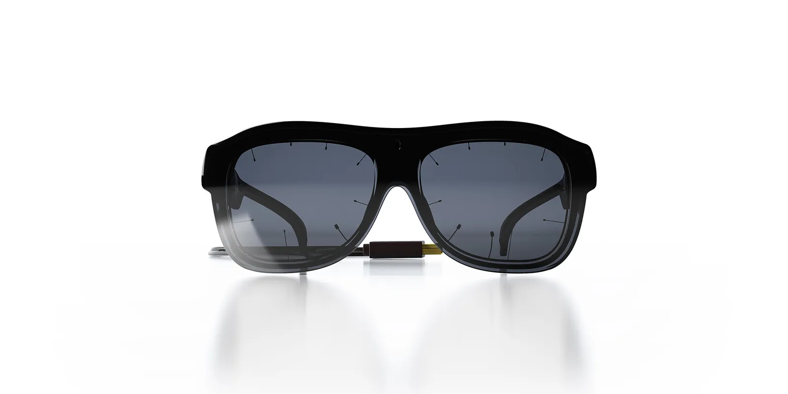 Okulary Tobii Pro Glasses 3 z przyciemnianymi nakładkami ochronnymi