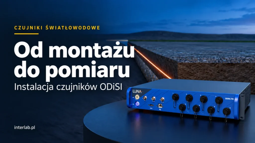 Od montażu do pomiaru — instalacja czujników ODiSI. Wizualizacja koncepcyjna AI.