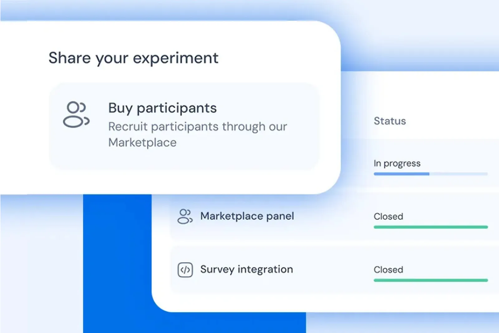 Sticky: okno udostępniania badania — zakup uczestników z panelu, panel z marketplace i integracja z ankietą